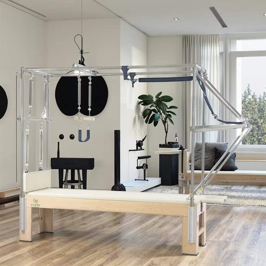 Health & Wellness Focus - Professional Commercial Durable Maple Pilates Reformer