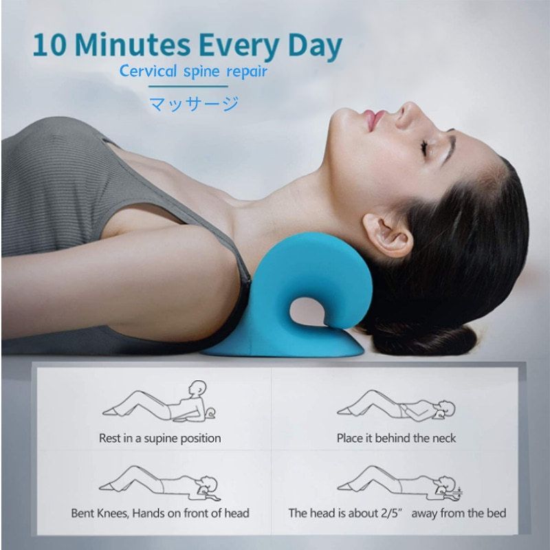 Neck Shoulder Stretcher Relaxe - огляд і ціна Neck Traction Pillow