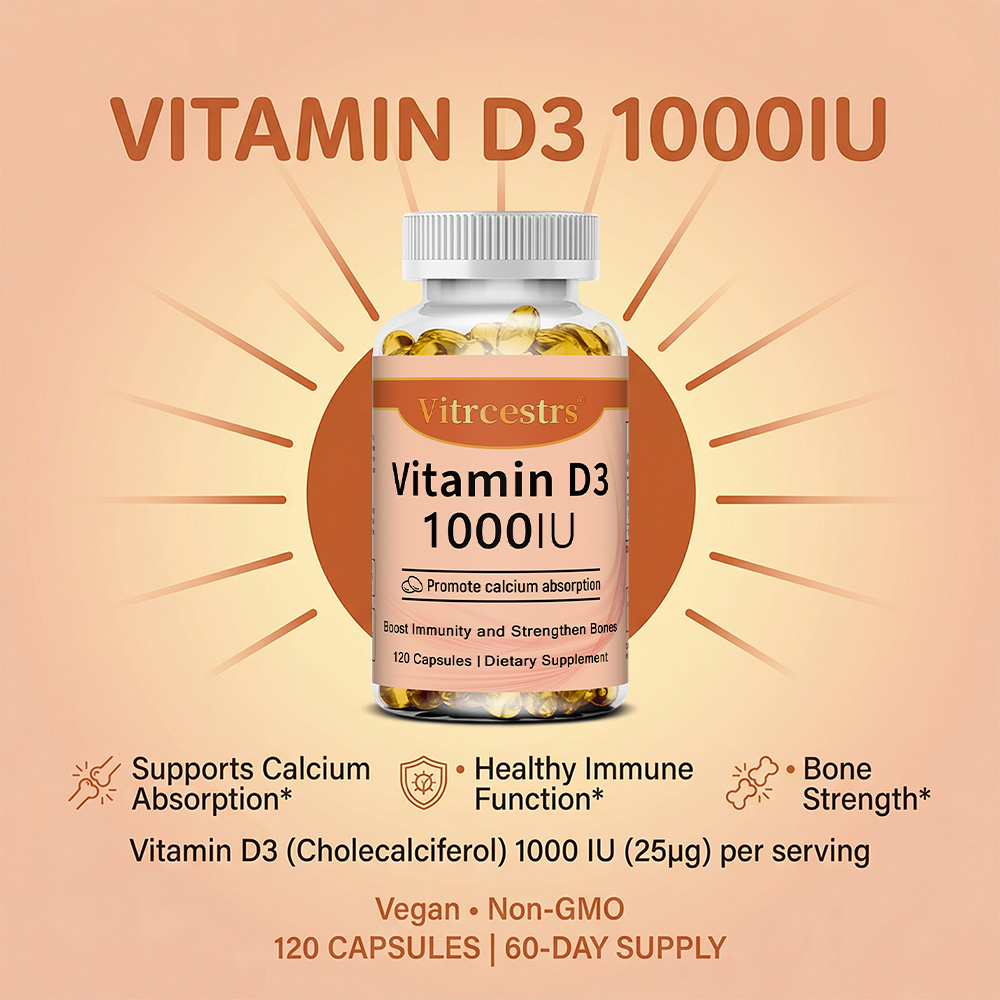 Vitamin D3 1000 IU Capsules, S - огляд і ціна Health Wellness & Nutrition Center Llc
