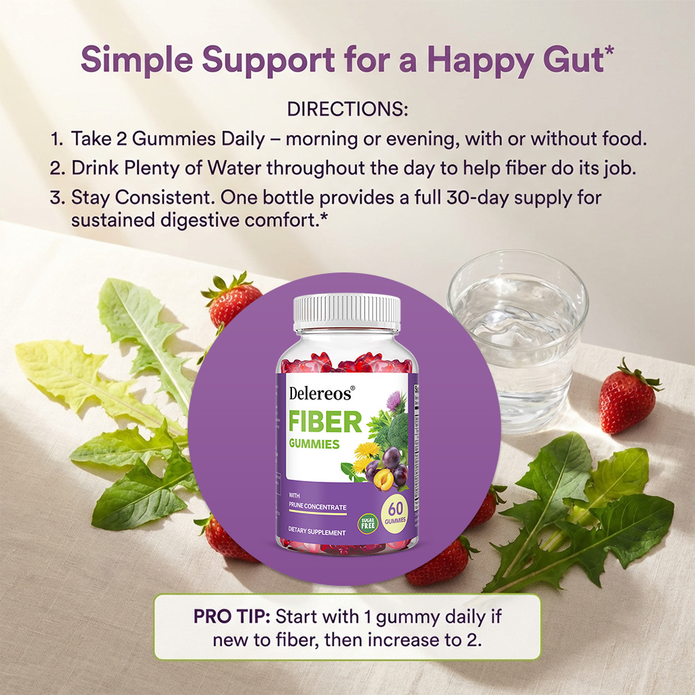 Sugar-Free Prebiotic Fiber Gum - огляд і ціна Health Wellness Gummies