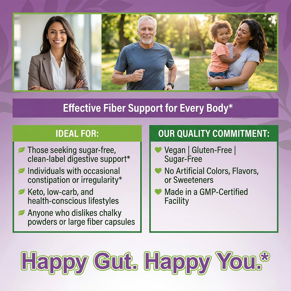 Sugar-Free Prebiotic Fiber Gum - огляд і ціна Health Wellness Gummies