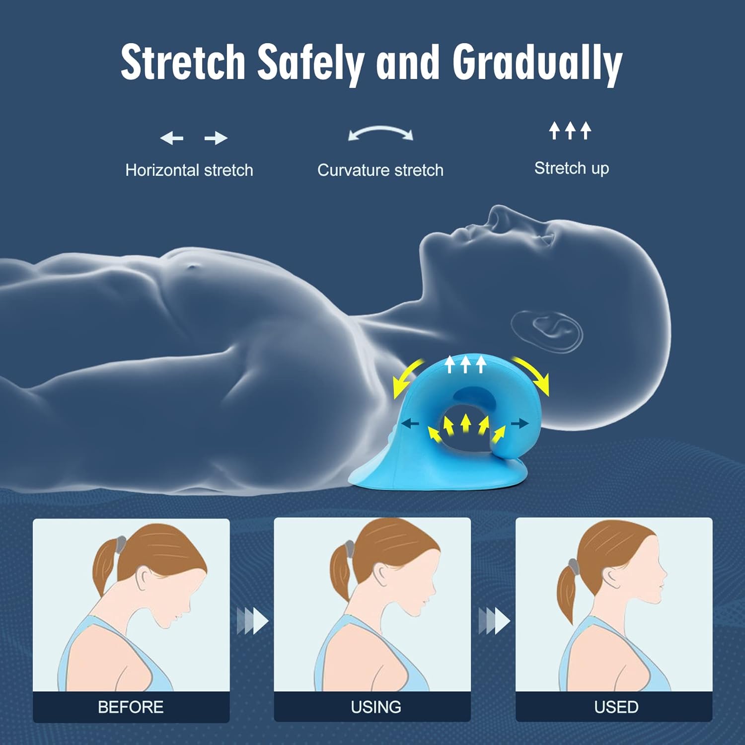 Neck Stretcher for Pain Relief - огляд і ціна Neck Traction Pillow