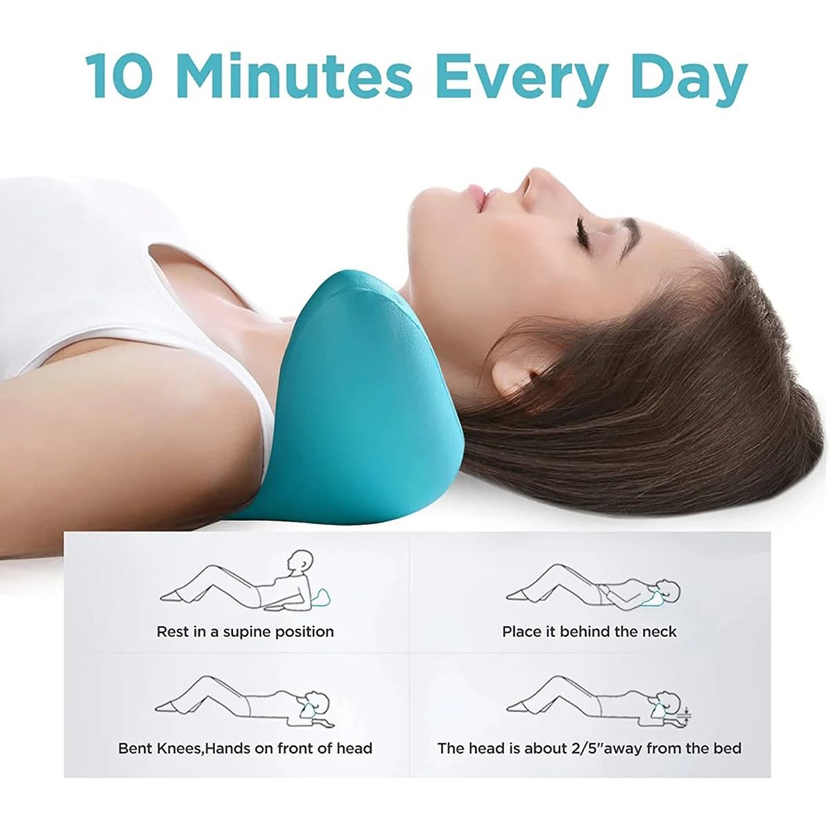 Neck and Shoulder Relaxer, Cer - огляд і ціна Neck Traction Pillow