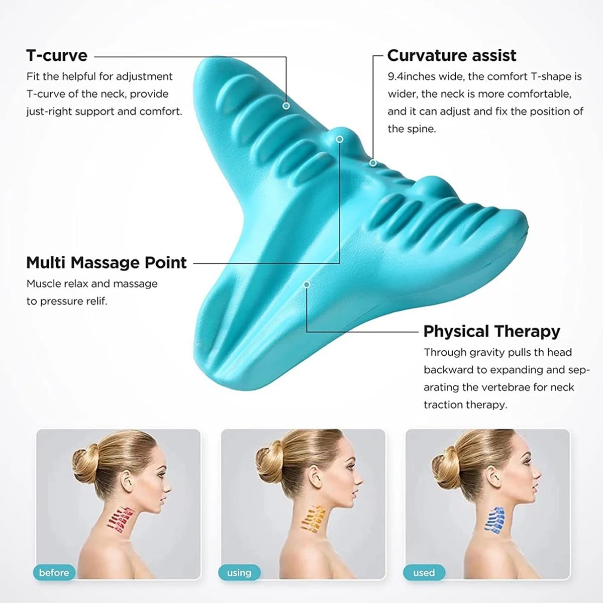 Neck and Shoulder Relaxer, Cer - огляд і ціна Neck Traction Pillow