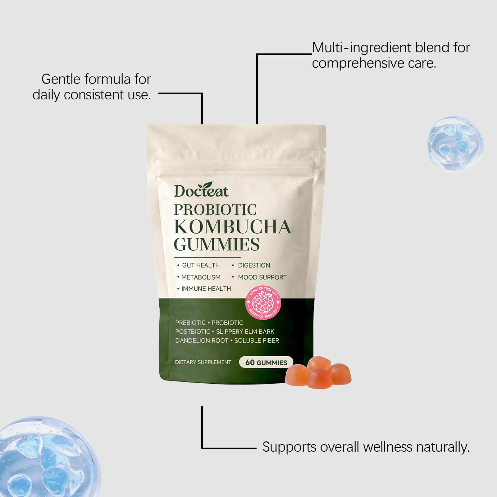 Adults Probiotic Gummies Suppo - огляд і ціна Health Wellness Gummies