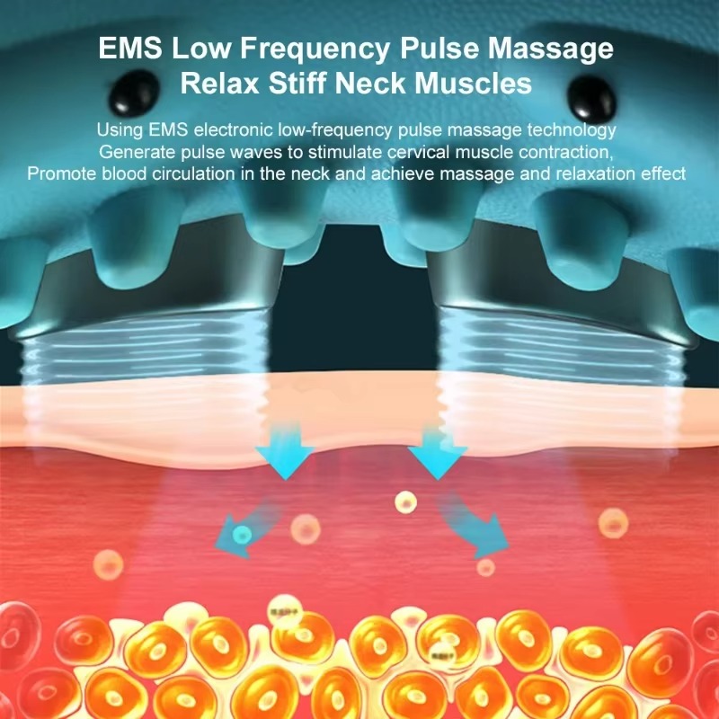Electric Heated EMS Pulse Cerv - огляд і ціна Neck Traction Pillow