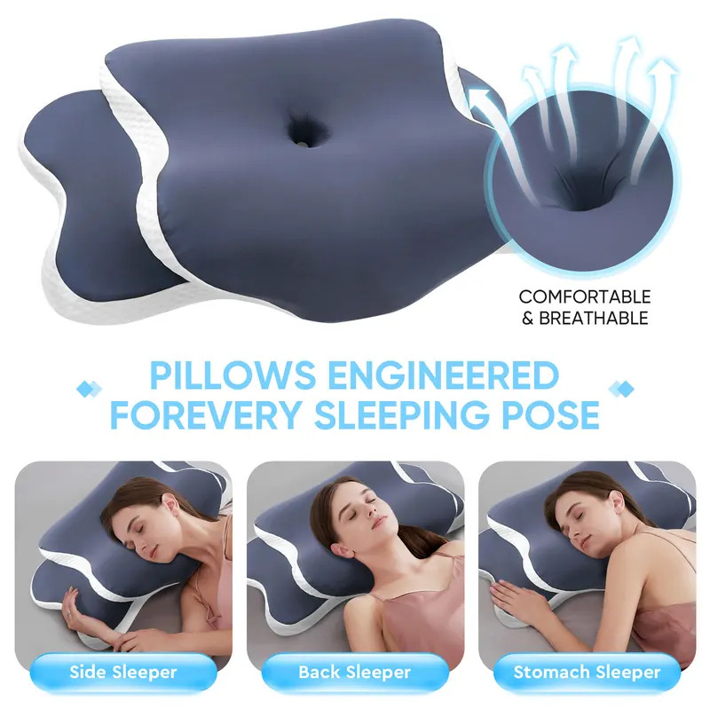 Memory Foam Pillow Cervical Pi - огляд і ціна Neck Traction Pillow