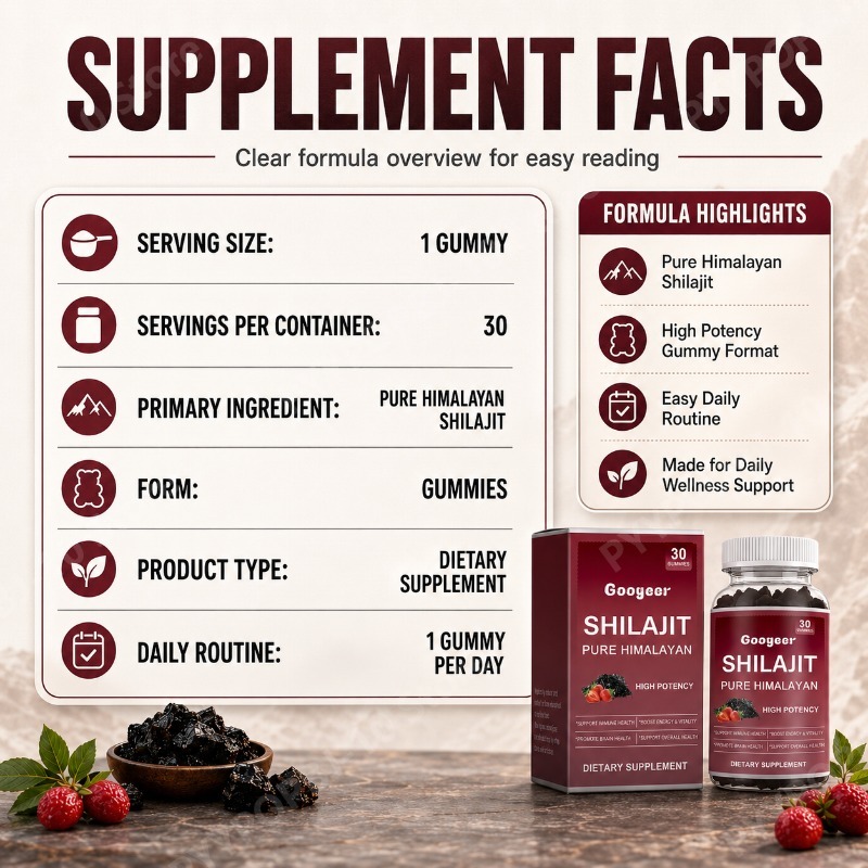 Googeer Shilajit Gummies Pure  - огляд і ціна Health Wellness Gummies