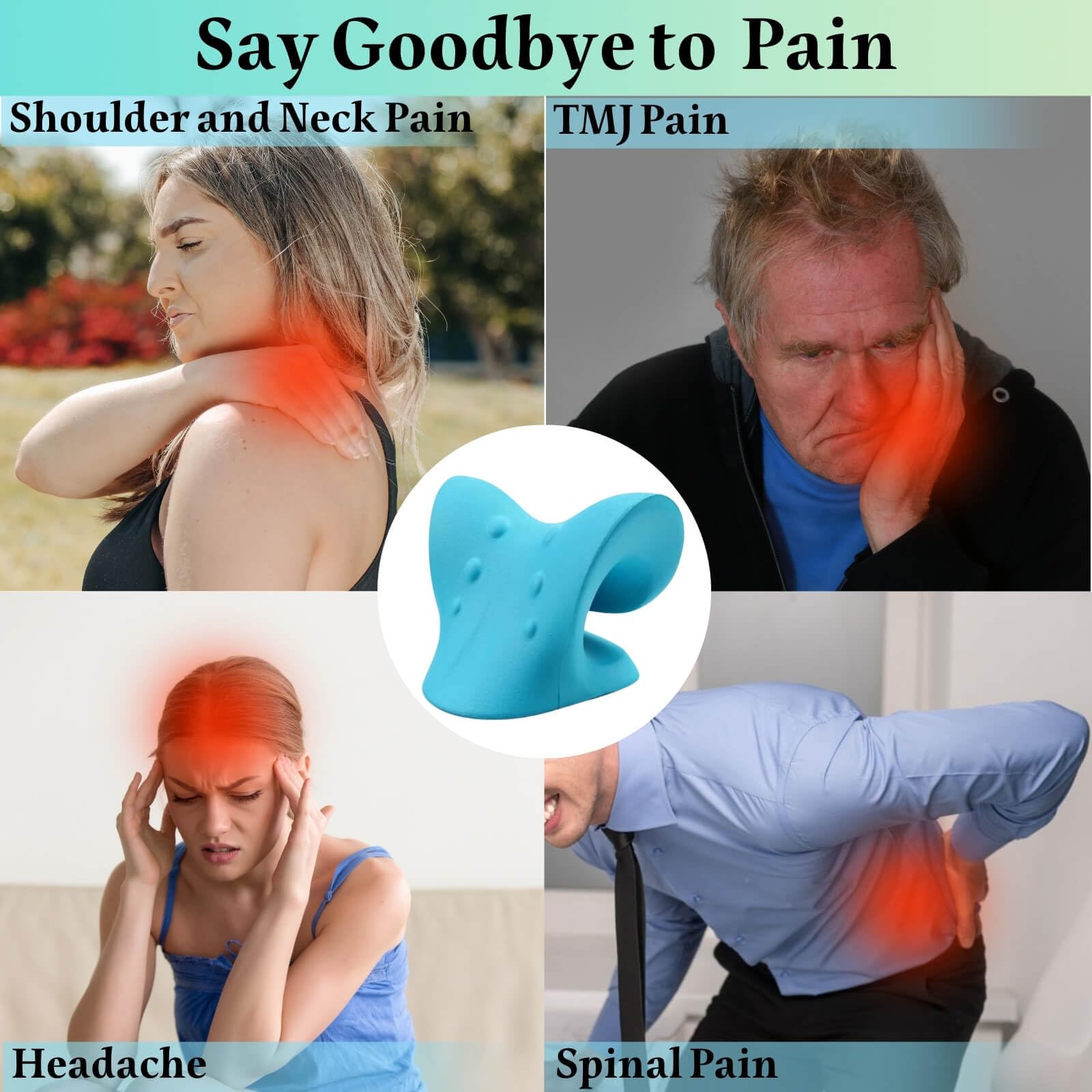 Neck And Shoulder Relaxer Cerv - огляд і ціна Neck Traction Pillow